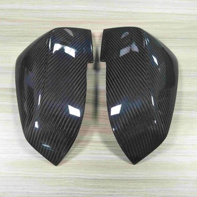 Enthäutete Kohlenstoff-Faser-Wing Mirror Covers Customized Thickness-Nizza Oberflächenbehandlung
