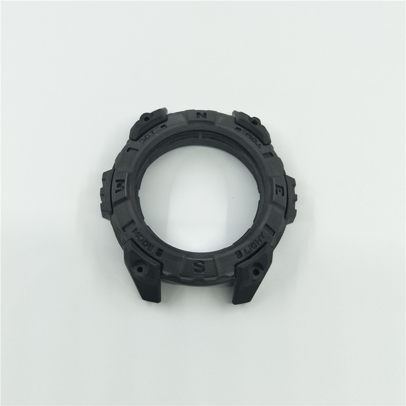 Die Achse 5, die CNC-Kohlenstoff-Faserteile maschinell bearbeitet, schmiedete Fall-Uhr-Schwarz-Farbe für Männer